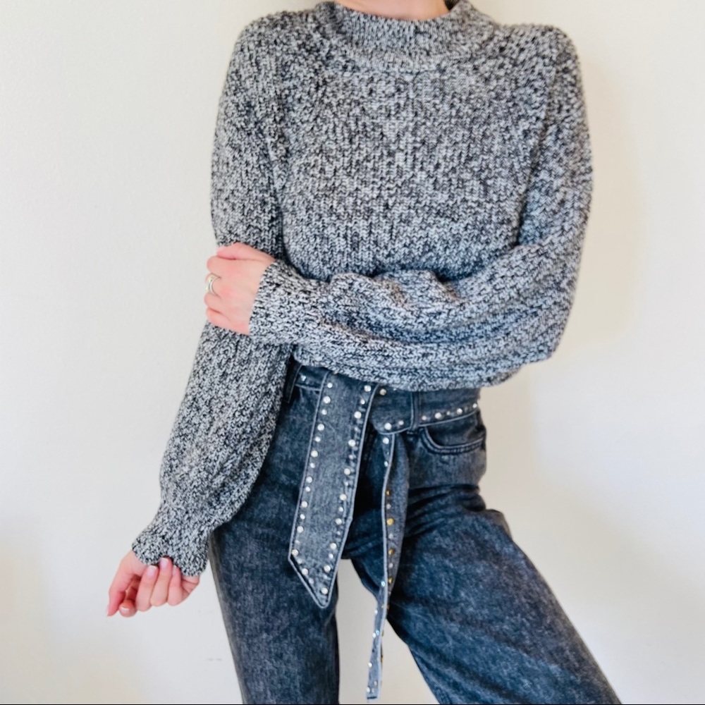 H&M Black Mock Collar Sweater - Picture 2 of 8